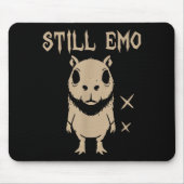 Emo Capybara Goth Punk immer noch Emo Mousepad (Vorne)