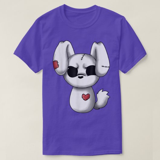 Emo Chibi - Kawaii Ostern Goth Emo Bunny T-Shirt (Design vorne)