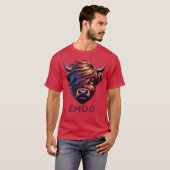 Emo Cow Cute Scottish Highland Emoo Grunge Men Wom T-Shirt (Vorne ganz)