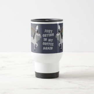 Emo Einhorn weinen in meinem Kaffee Reisebecher