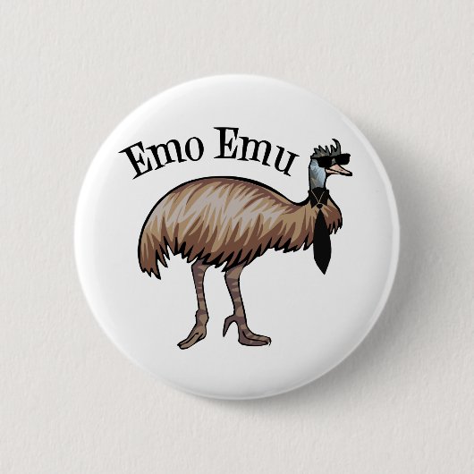 Emo Emu Button (Vorderseite)