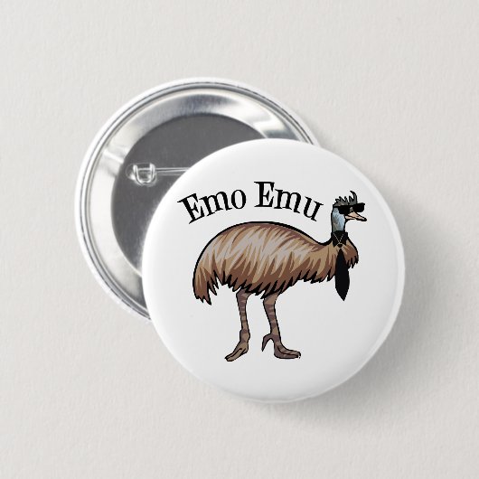 Emo Emu Button (Vorne & Hinten)