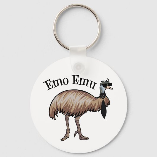 Emo Emu Schlüsselanhänger (Rückseite)