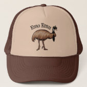 Emo Emu Truckerkappe (Vorderseite)