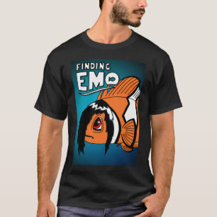 Emo finden, trauriger Clownfisch T-Shirt