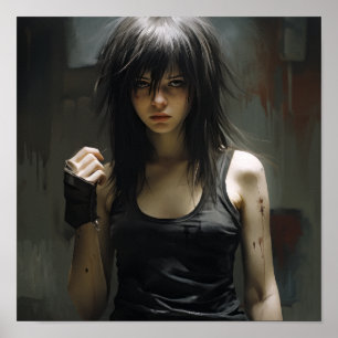 Emo Girl Poster: Schlank, groß und verblüffend Poster