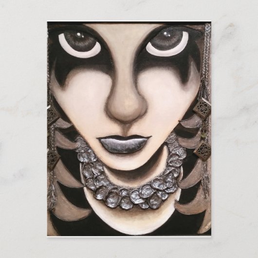 Emo Girl Postkarte (Vorderseite)