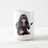 Emo girl with long black hair kaffeetasse (Mittel)