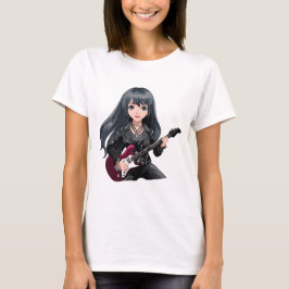Emo girl with long black hair T-Shirt
