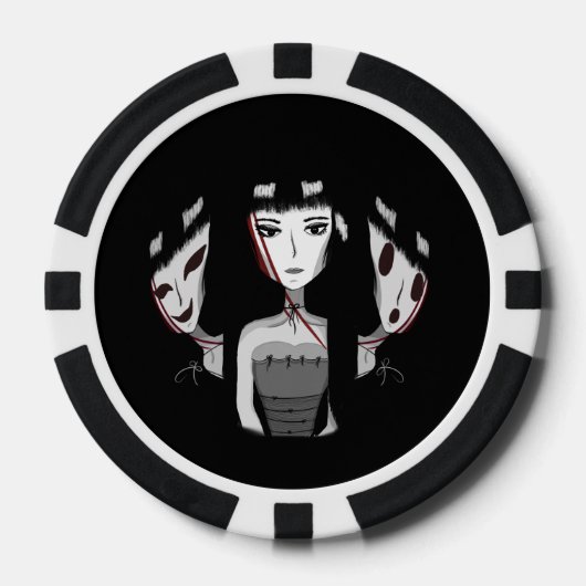Emo Girls Pokerchips (Vorderseite)