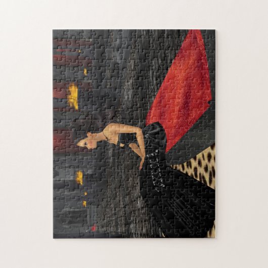 Emo Goth Girl Puzzle (Vertikal)