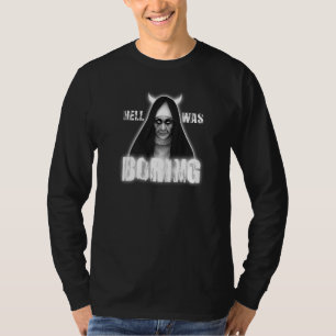 Emo Goth Hell langweilte den Angel Gothic Occult T-Shirt