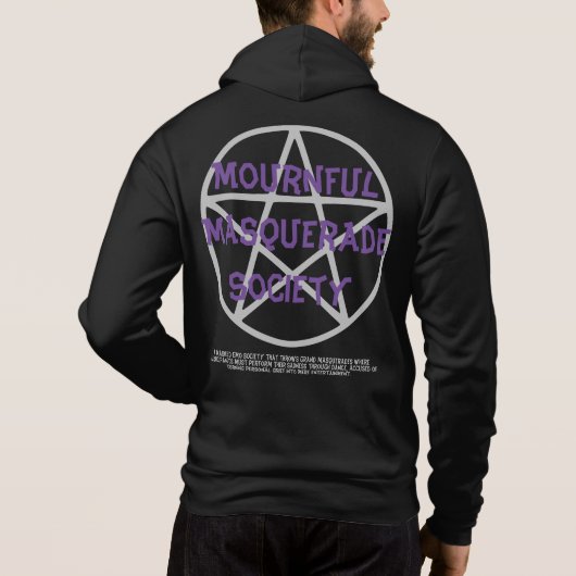Emo - Goth - Rock - Anarchie - T - Shirt Hoodie (Rückseite)