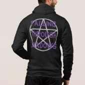 Emo - Goth - Rock - Anarchie - T - Shirt Hoodie (Rückseite)