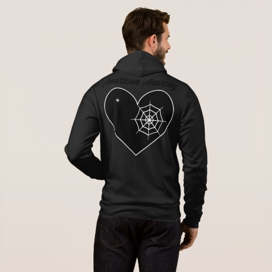 Emo - Goth - Rock - Anarchie - T - Shirt Hoodie (Schwarz voll)