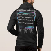 Emo - Goth - Rock - Anarchie - T - Shirt Hoodie (Rückseite)