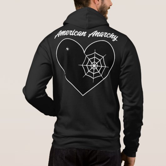 Emo - Goth - Rock - Anarchie - T - Shirt Hoodie (Rückseite)