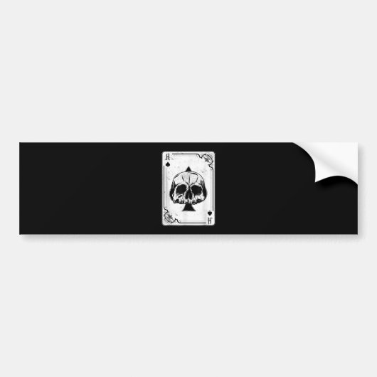 Emo Gothic and Punk Ace Poker Game Autoaufkleber (Vorne)