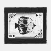 Emo Gothic and Punk Ace Poker Game Fleecedecke (Vorderseite (Horizontal))