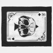 Emo Gothic and Punk Ace Poker Game Fleecedecke (Vorderseite (Horizontal))