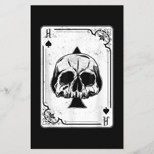 Emo Gothic and Punk Ace Poker Game Flyer