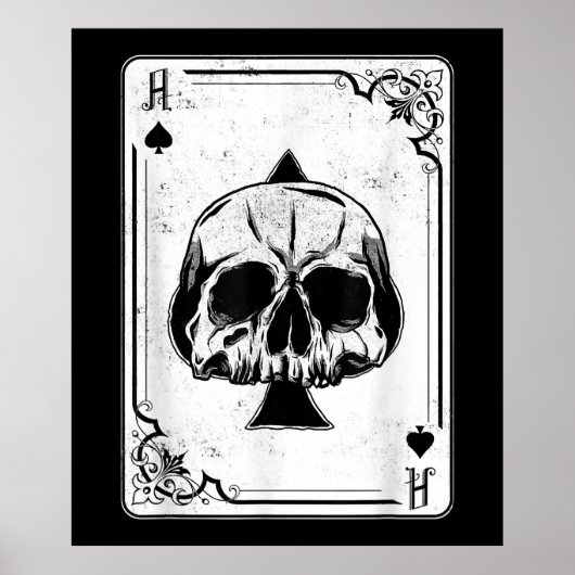 Emo Gothic and Punk Ace Poker Game Poster (Vorne)