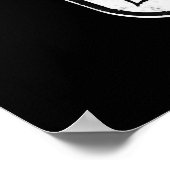 Emo Gothic and Punk Ace Poker Game Poster (Ecke)