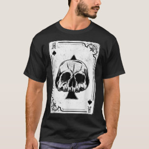 Emo Gothic and Punk Ace Poker Game T-Shirt