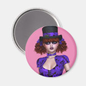EMO GOTHIC GIRL MAGNETS MAGNET (Vorderseite/Rückseite)