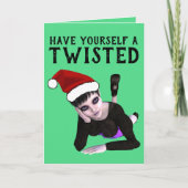 EMO GOTHIC GIRL, TWISTED CHRISTMAS CARDS KARTE (Vorderseite)