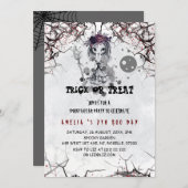 Emo Gothic Niedlich Girl Geburtstag Einladung (Vorne/Hinten)