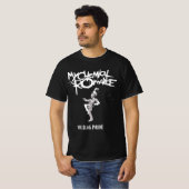 Emo Gothic Skeleton Parade, Marching Band Art, Ret T-Shirt (Vorne ganz)