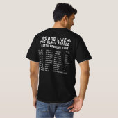 Emo Gothic Skeleton Parade, Marching Band Art, Ret T-Shirt (Schwarz voll)