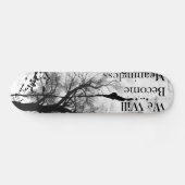 Emo gotisches Skateboard Schwarzweiss (Horizontal)