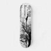 Emo gotisches Skateboard Schwarzweiss (Vorderseite)