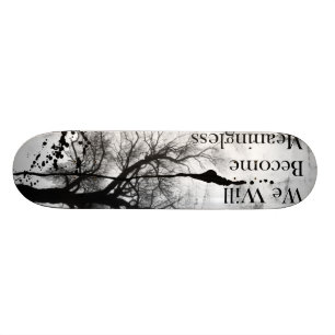 Emo gotisches Skateboard Schwarzweiss