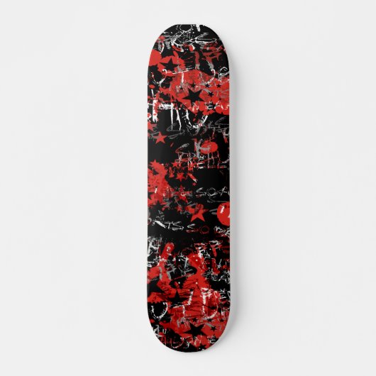 Emo Graffiti Red Skateboard (Vorne)