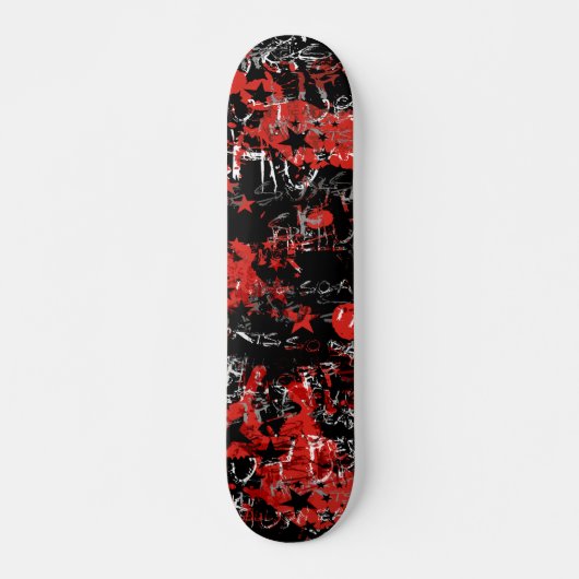 Emo Graffiti Red Skateboard (Vorne)