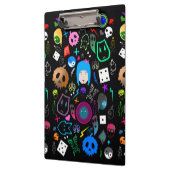 Emo Halloween-Muster Klemmbrett (Links)