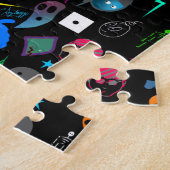 Emo Halloween-Muster Puzzle (Seite)