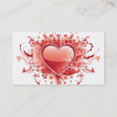 Emo Herz-Visitenkarte Visitenkarte (Rückseite)