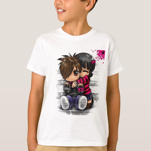emo hug T-Shirt (Vorderseite)