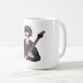 Emo-Junge mit schwarzen Haaren Kaffeetasse (VorderseiteRechts)