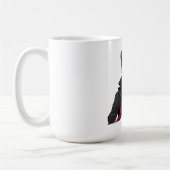 Emo-Junge mit schwarzen Haaren Kaffeetasse (Links)