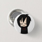 Emo Jungen-Knopf Button (Vorne & Hinten)