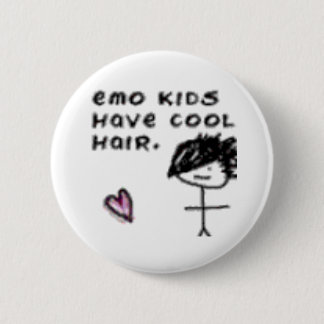 Emo Kinder haben cooles Haar Button