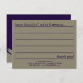 Emo-Kommentarkarte Postkarte (Vorne/Hinten)