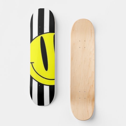 Emo Lächeln Skateboard (Vorderseite)