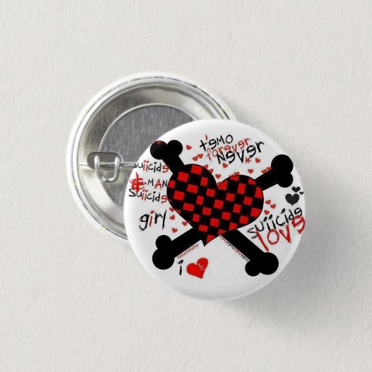 emo/Liebe Button (Vorne & Hinten)