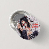 Emo Liebe Button (Vorne & Hinten)